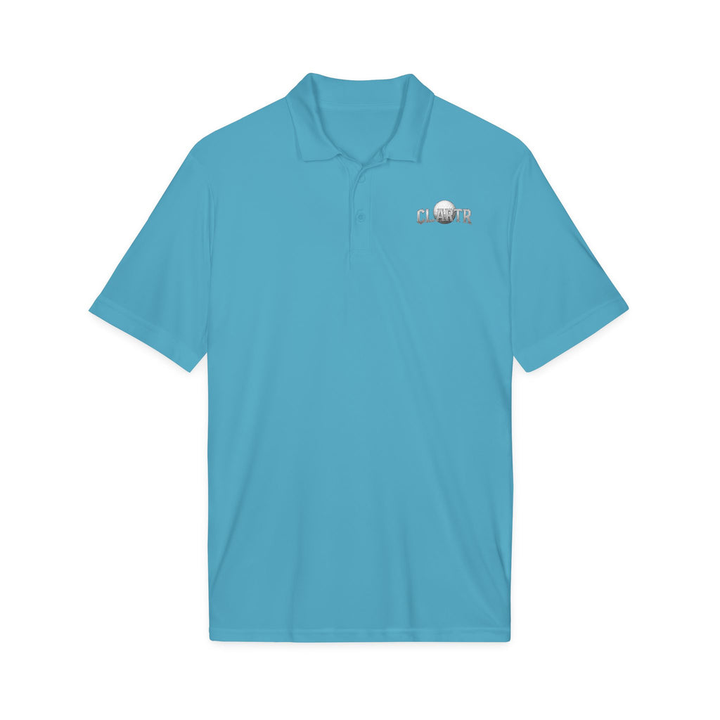 CLARTR unisex Golf Ball Polo — Sport-Tek Performance Polo with Golf Ball Logo