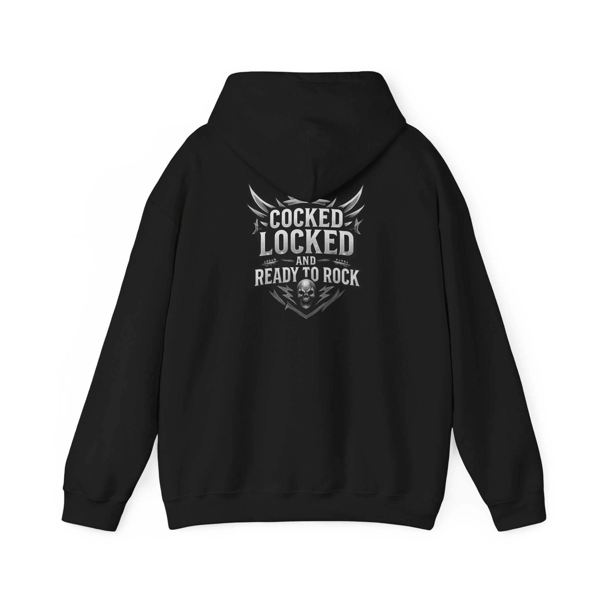 CLARTR hoodie | Cocked Locked and Ready to Rock back graphic hoodie