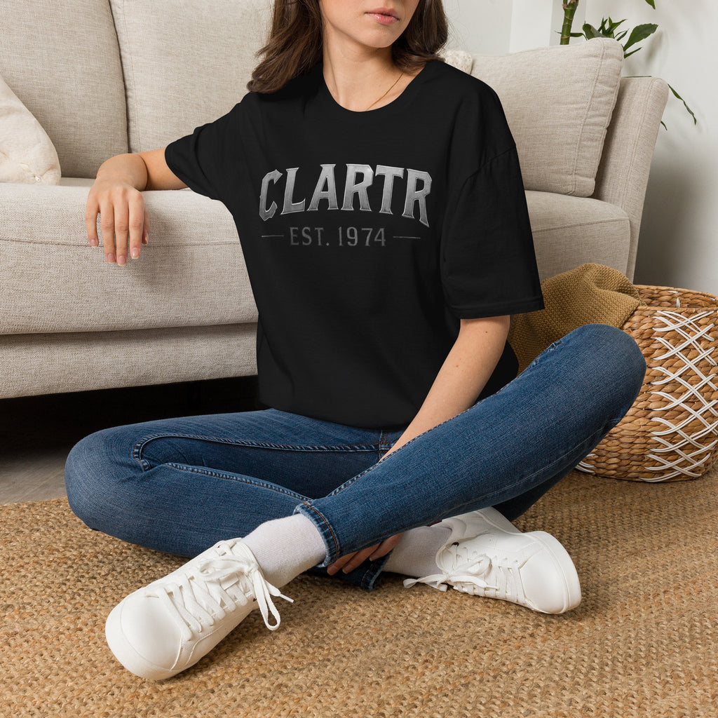 CLARTR Womens T-Shirt — CLARTR Est. 1974 Vintage Collegiate Logo